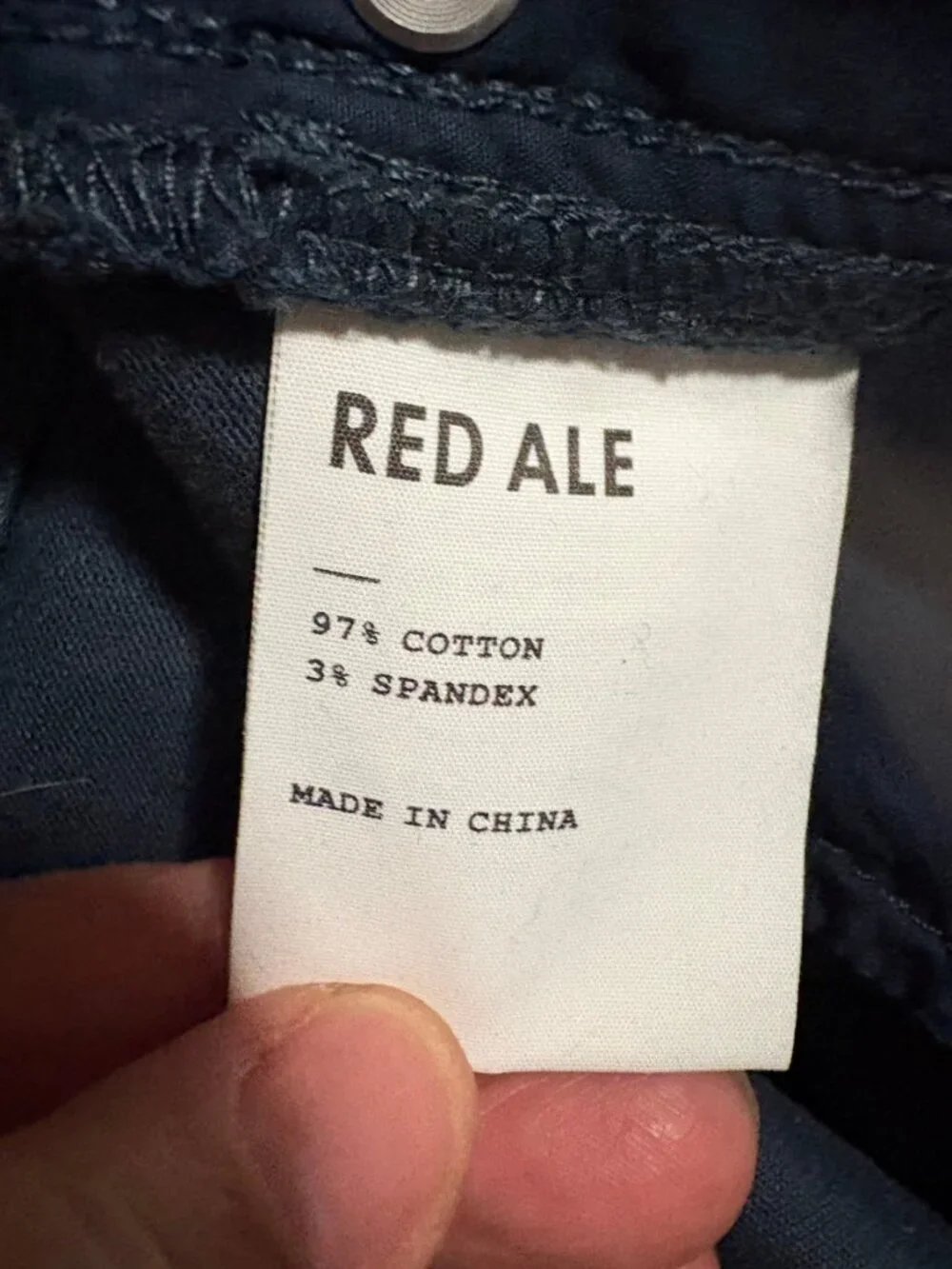 Red Ale Kingsbury 5 Pocket Pants Mens 34x30 Business Casual Navy